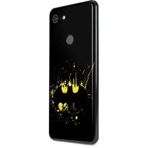 DC Comics Batman Logo Yellow Splash Google Pixel 3 XL Skin
